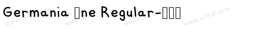 Germania 0ne Regular字体转换